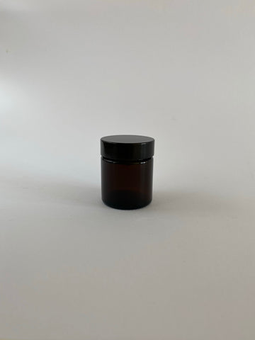 Glass jar + lid, 30ml, 60ml, 120ml